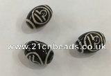 DZI414 10*14mm drum tibetan agate dzi beads wholesale