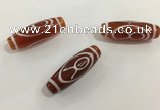 DZI430 10*30mm drum tibetan agate dzi beads wholesale