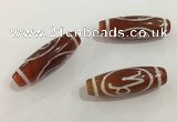 DZI433 10*30mm drum tibetan agate dzi beads wholesale