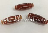 DZI434 10*30mm drum tibetan agate dzi beads wholesale