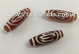 DZI437 10*30mm drum tibetan agate dzi beads wholesale