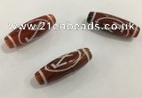 DZI439 10*30mm drum tibetan agate dzi beads wholesale