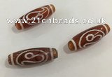 DZI440 10*30mm drum tibetan agate dzi beads wholesale