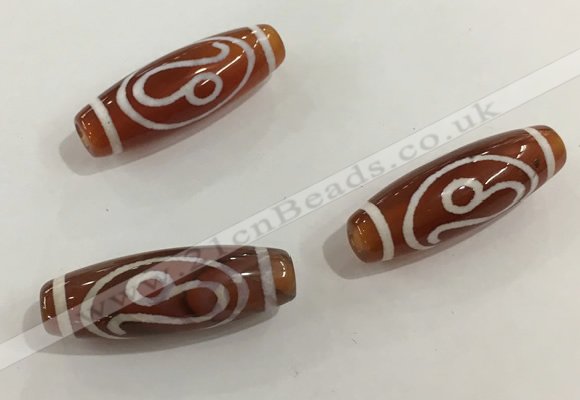 DZI440 10*30mm drum tibetan agate dzi beads wholesale