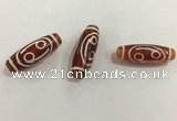 DZI441 10*30mm drum tibetan agate dzi beads wholesale