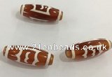 DZI448 10*30mm drum tibetan agate dzi beads wholesale