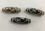 DZI458 10*30mm drum tibetan agate dzi beads wholesale