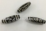 DZI471 10*30mm drum tibetan agate dzi beads wholesale