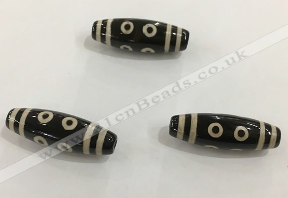 DZI485 10*30mm drum tibetan agate dzi beads wholesale