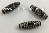 DZI490 10*30mm drum tibetan agate dzi beads wholesale