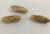 DZI500 10*30mm drum tibetan agate dzi beads wholesale