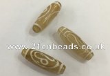 DZI501 10*30mm drum tibetan agate dzi beads wholesale