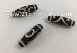 DZI506 10*30mm drum tibetan agate dzi beads wholesale