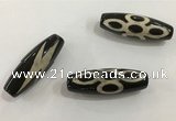 DZI512 10*30mm drum tibetan agate dzi beads wholesale