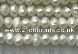 FWP02 14.5 inches 1.5mm - 1.8mm potato white freshwater pearl strands