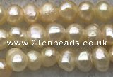 FWP08 14.5 inches 2mm - 3mm potato pink freshwater pearl strands