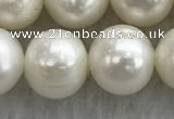 FWP103 15 inches 9mm - 10mm potato white freshwater pearl strands