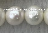 FWP105 15 inches 9mm - 10mm potato white freshwater pearl strands