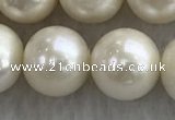 FWP116 15 inches 10mm - 11mm potato white freshwater pearl strands