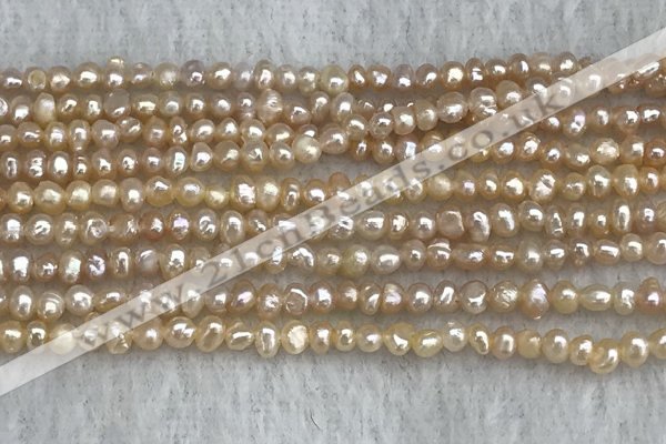 FWP12 14.5 inches 2.8mm potato pink freshwater pearl strands