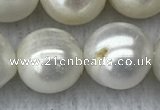 FWP131 15 inches 12mm - 13mm potato white freshwater pearl strands