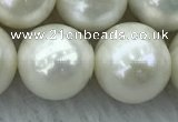 FWP135 15 inches 12mm - 13mm potato white freshwater pearl strands