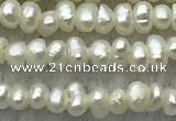 FWP14 14.5 inches 1.8mm potato white freshwater pearl strands