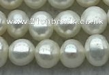 FWP26 14.5 inches 4mm - 4.5mm potato white freshwater pearl strands