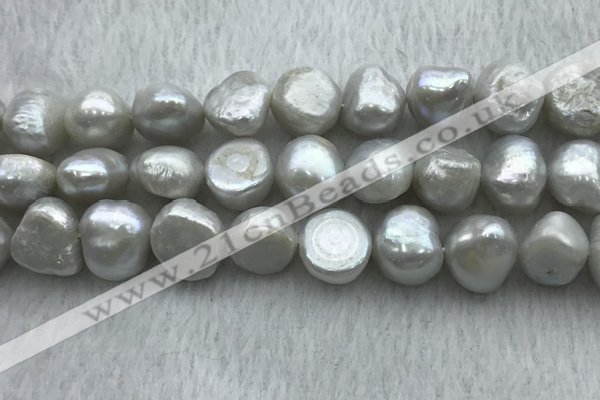 FWP262 15 inches 11mm - 12mm baroque grey freshwater pearl strands