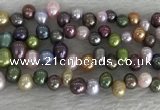 FWP342 Top-drilled 7mm - 8mm potato mixed freshwater pearl strands