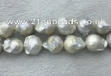 FWP363 15 inches 18mm - 22mm baroque freshwater nucleated pearl beads