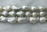 FWP365 15 inches 20mm - 22mm baroque freshwater nucleated pearl beads