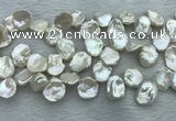 FWP375 Top-drilled 12mm - 15mm keshi freshwater pearl beads