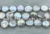 FWP393 15 inches 14mm - 16mm coin freshwater pearl beads