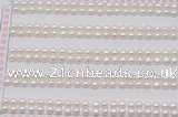 FWP451 half-drilled 3.5-4mm bread freshwater pearl beads