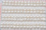 FWP456 half-drilled 6-6.5mm bread freshwater pearl beads