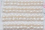 FWP457 half-drilled 6.5-7mm bread freshwater pearl beads