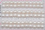 FWP459 half-drilled 7.5-8mm bread freshwater pearl beads