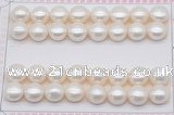 FWP465 half-drilled 10.5-11mm bread freshwater pearl beads