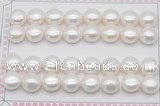 FWP466 half-drilled 11-11.5mm bread freshwater pearl beads