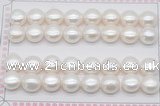 FWP466 half-drilled 11-11.5mm bread freshwater pearl beads