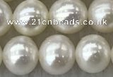 FWP76 15 inches 7mm - 8mm potato white freshwater pearl strands