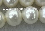 FWP78 15 inches 7mm - 8mm potato white freshwater pearl strands