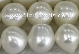 FWP79 15 inches 7mm - 8mm potato white freshwater pearl strands