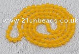 GMN06 Hand-knotted 8mm candy jade 108 beads mala necklaces