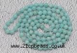 GMN103 Hand-knotted 6mm amazonite 108 beads mala necklaces