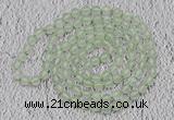 GMN104 Hand-knotted 6mm prehnite 108 beads mala necklaces