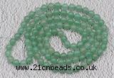 GMN116 Hand-knotted 6mm green aventurine 108 beads mala necklaces