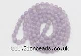 GMN122 Hand-knotted 6mm lavender amethyst 108 beads mala necklaces