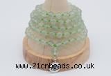 GMN1243 Hand-knotted 8mm, 10mm prehnite 108 beads mala necklaces with charm
